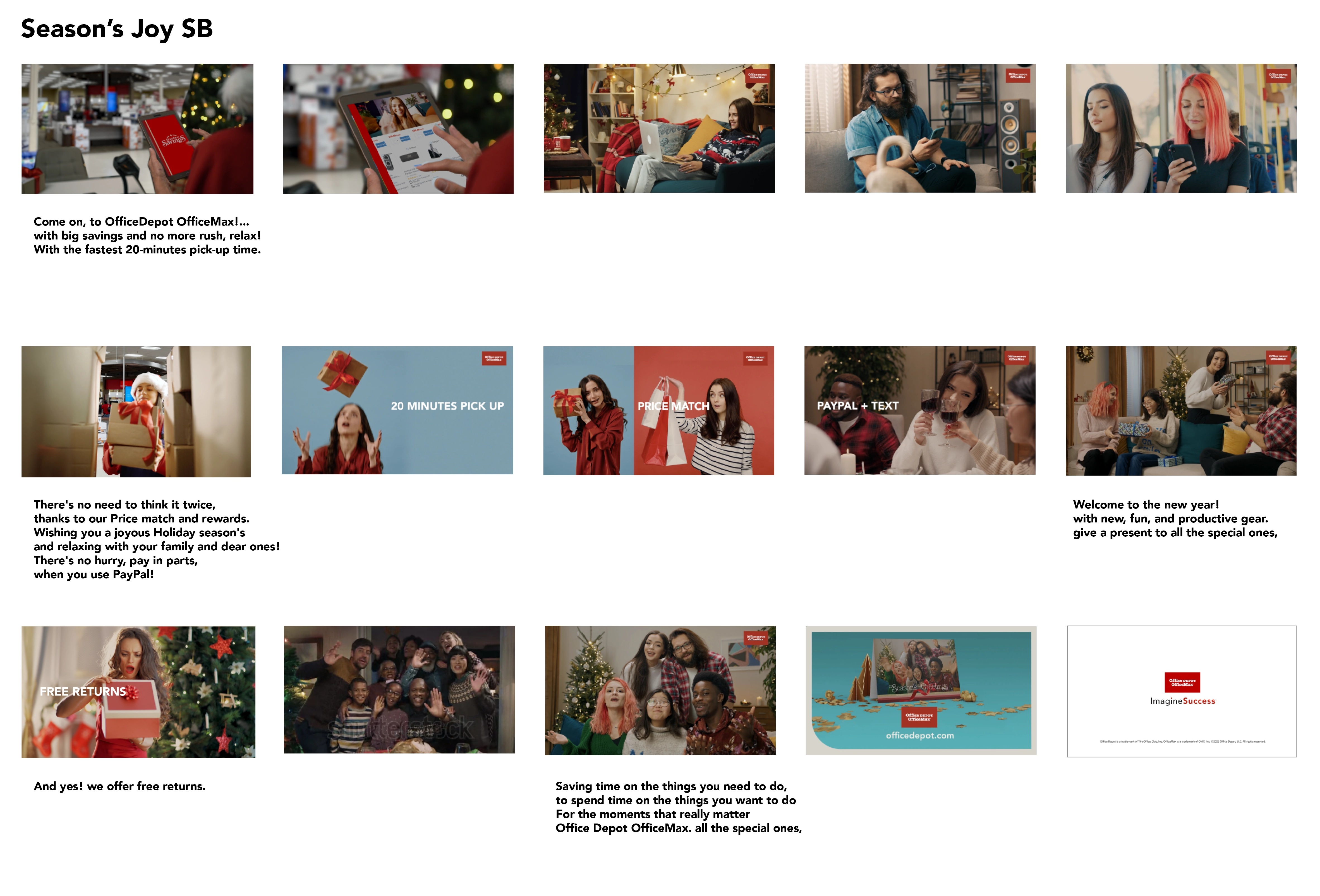 Office Depot End Of the Year Campaign